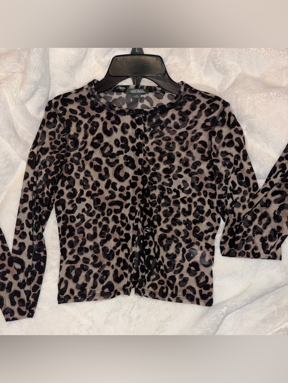 Leopard mesh going out top! 🖤
